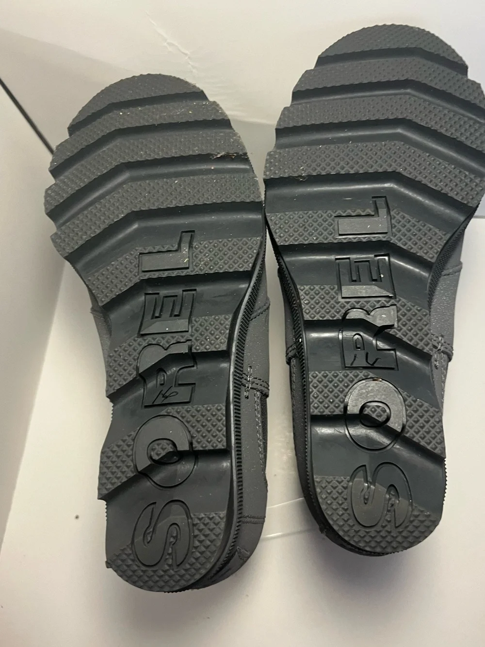 Kids Gray Sorel Boots - Stylish Slip-On Ankle Boots